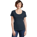 no-logo CLOSEOUT - District Women's Perfect Weight Scoop Tee-District-New Navy-XS-Thread Logic