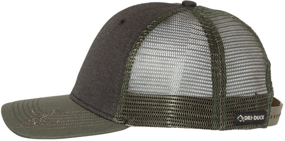 no-logo DRI Duck Buck Head Trucker Cap-Headwear-DRI DUCK-Thread Logic 