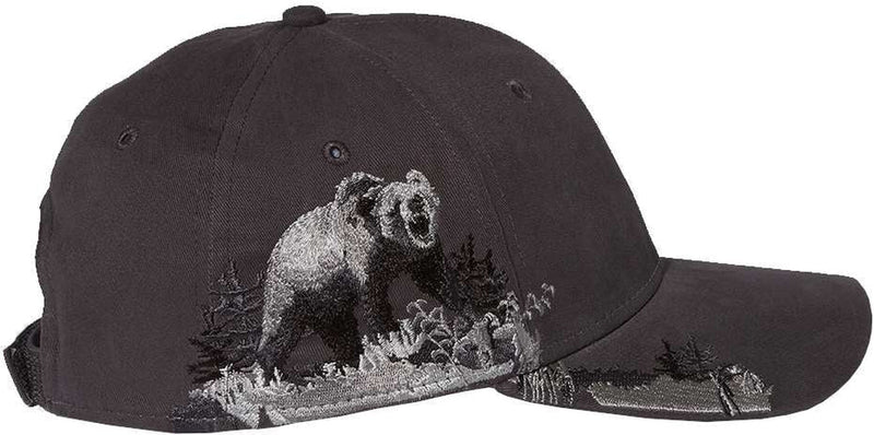 no-logo DRI Duck Grizzly Bear Cap-Headwear-DRI DUCK-Charcoal-OSFA-Thread Logic 