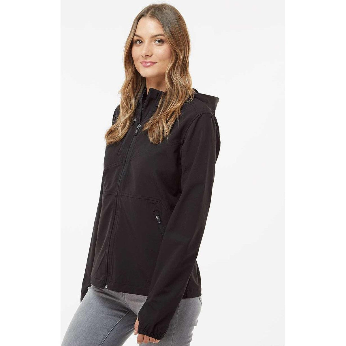 no-logo DRI Duck Ladies Ascent Soft Shell Hooded Jacket-Outerwear-DRI DUCK-Thread Logic
