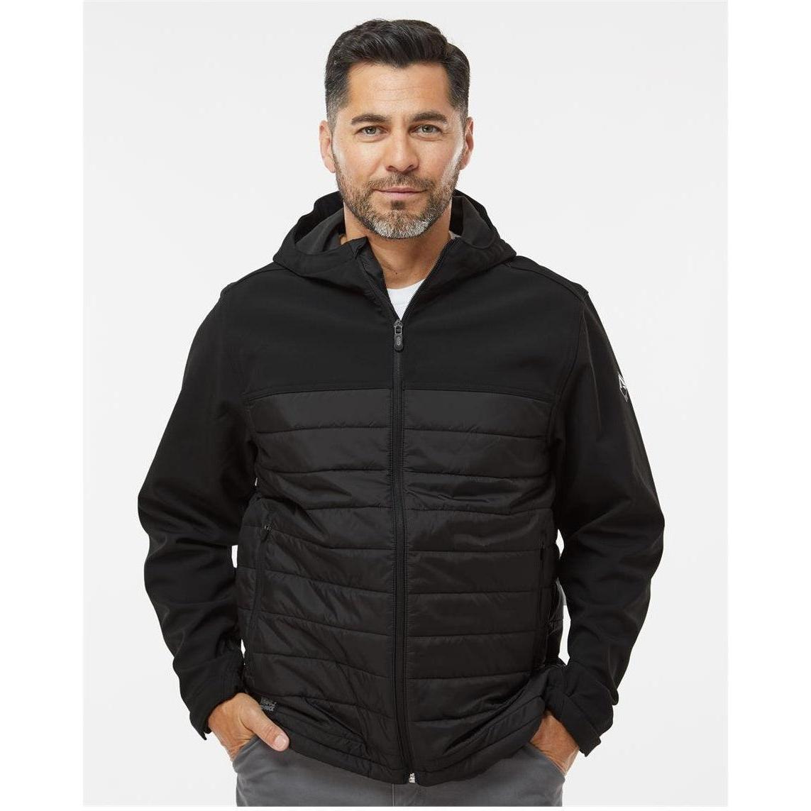no-logo DRI Duck Pinnacle Puffer Body Softshell Hooded Jacket-Men's Jackets-Dri Duck-Thread Logic