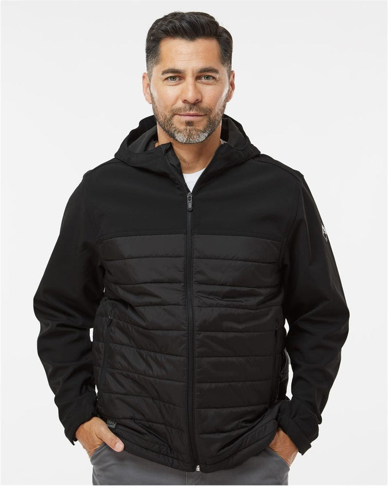 no-logo DRI Duck Pinnacle Puffer Body Softshell Hooded Jacket-Men's Jackets-Dri Duck-Thread Logic