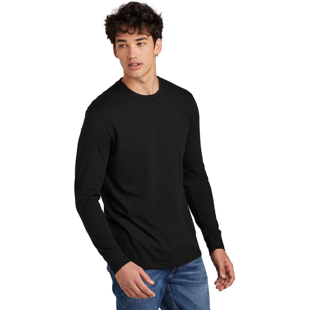 no-logo District Perfect Blend CVC Long Sleeve Tee-District-Thread Logic