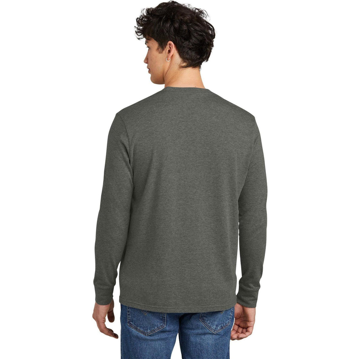 no-logo District Perfect Blend CVC Long Sleeve Tee-District-Thread Logic
