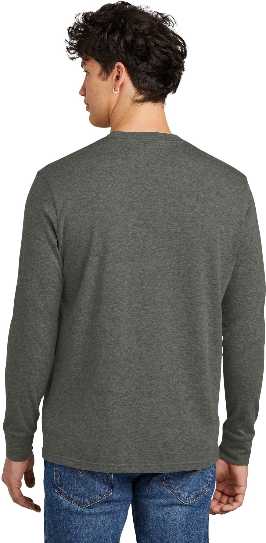 no-logo District Perfect Blend CVC Long Sleeve Tee-District-Thread Logic