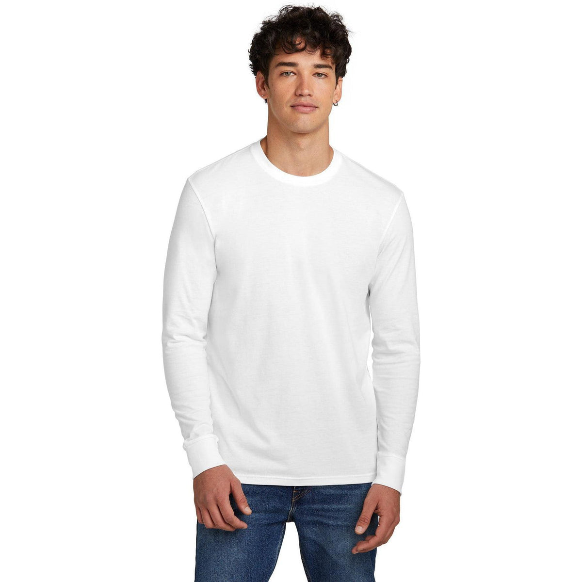 no-logo District Perfect Blend CVC Long Sleeve Tee-District-Thread Logic