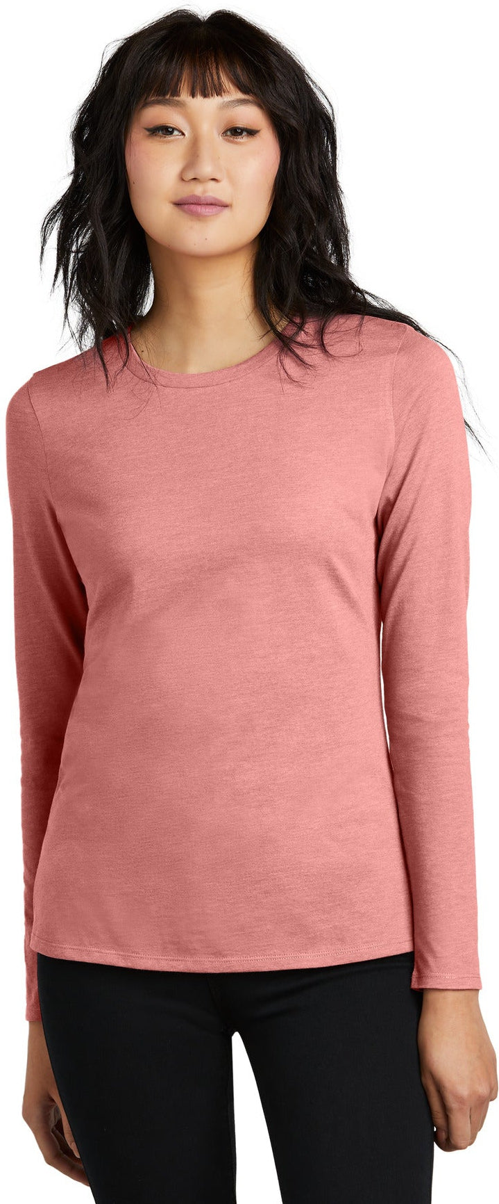 no-logo District Women's Perfect Blend CVC Long Sleeve Tee-District-Thread Logic