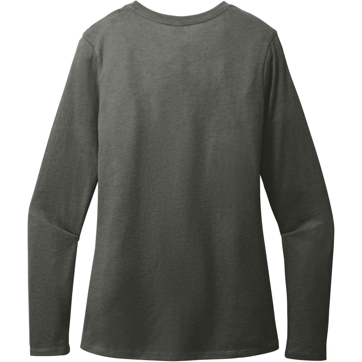 District Women's Perfect Blend CVC Long Sleeve Tee with custom