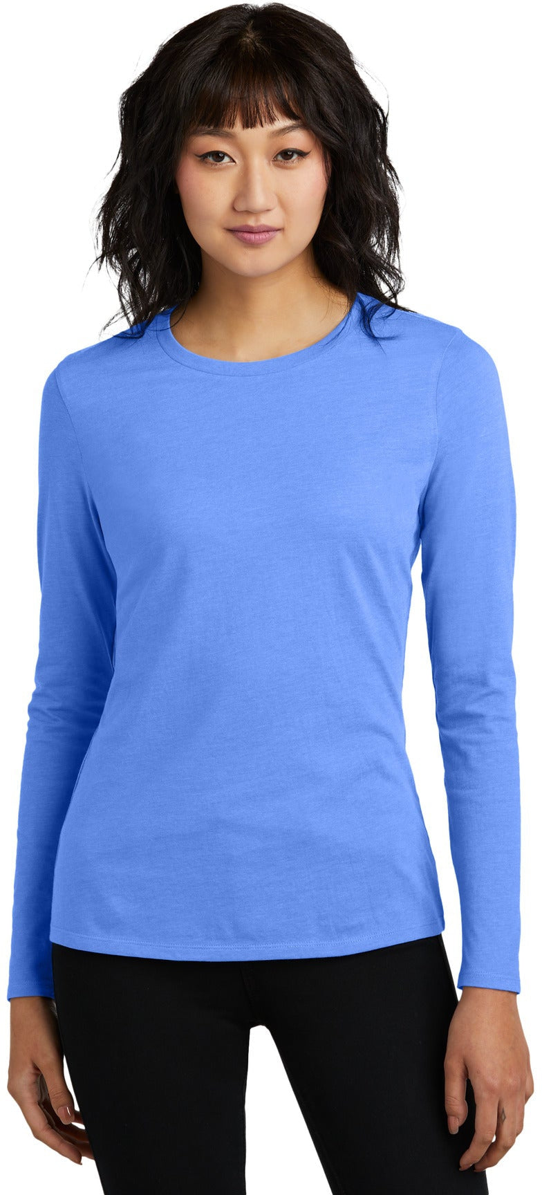 no-logo District Women's Perfect Blend CVC Long Sleeve Tee-District-Thread Logic