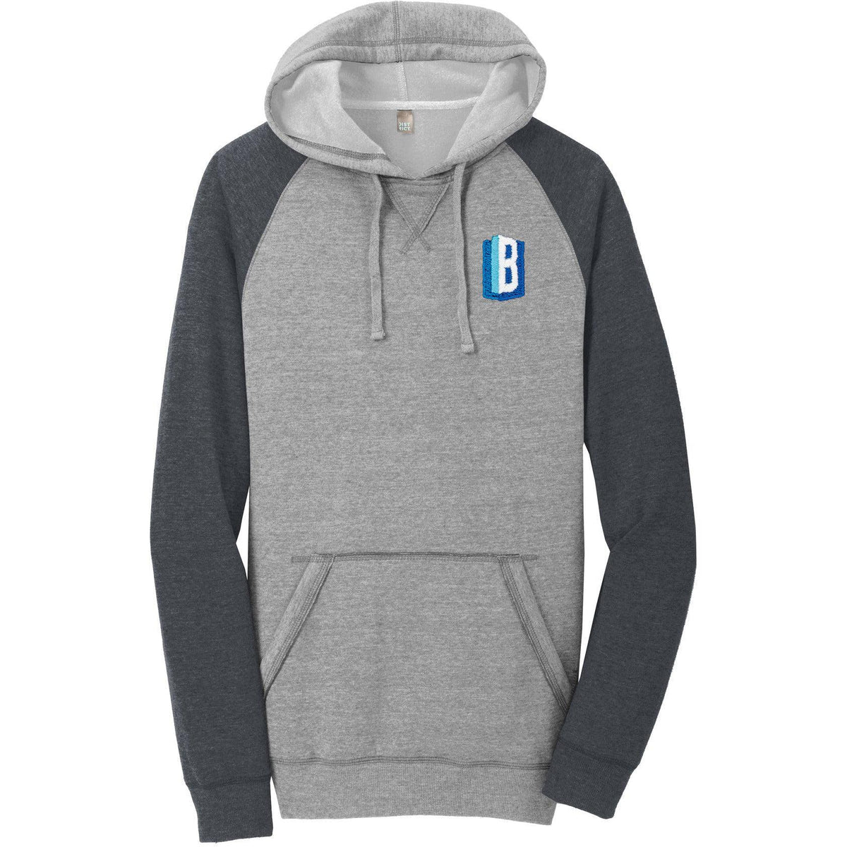 no-logo District Lightweight Fleece Raglan Hoodie-Hoodies-District-Thread Logic