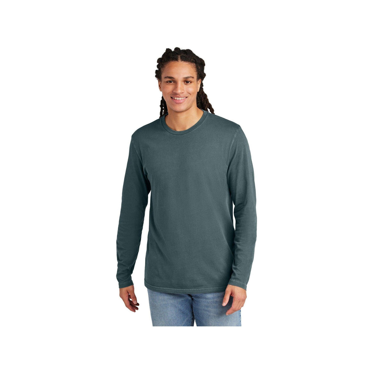 no-logo District Wash Long Sleeve Tee-District-Thread Logic