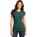 no-logo CLOSEOUT - District Women's Fitted Very Important Tee-District-Evergreen-XS-Thread Logic