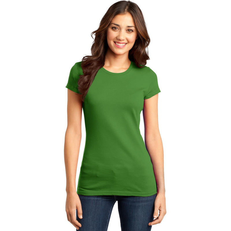 no-logo CLOSEOUT - District Women's Fitted Very Important Tee-District-Kiwi Green-XS-Thread Logic