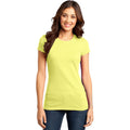no-logo CLOSEOUT - District Women's Fitted Very Important Tee-District-Lemon Yellow-XS-Thread Logic