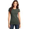 no-logo CLOSEOUT - District Women's Fitted Very Important Tee-District-Olive-XS-Thread Logic