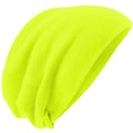 no-logo CLOSEOUT - District Slouch Beanie-District-Neon Yellow-OSFA-Thread Logic