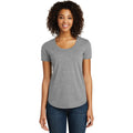 no-logo CLOSEOUT - District Women's Fitted Very Important Tee Scoop Neck-District-Grey Frost-S-Thread Logic