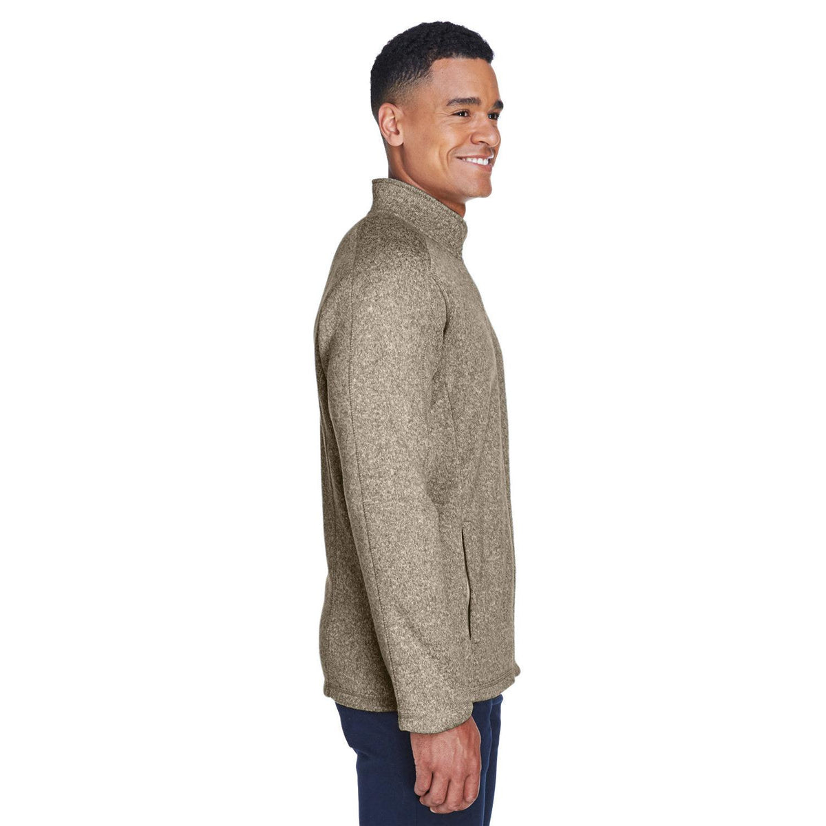 no-logo Devon & Jones Bristol Full-Zip Sweater Fleece Jacket-Men's Jackets-Devon&Jones-Thread Logic