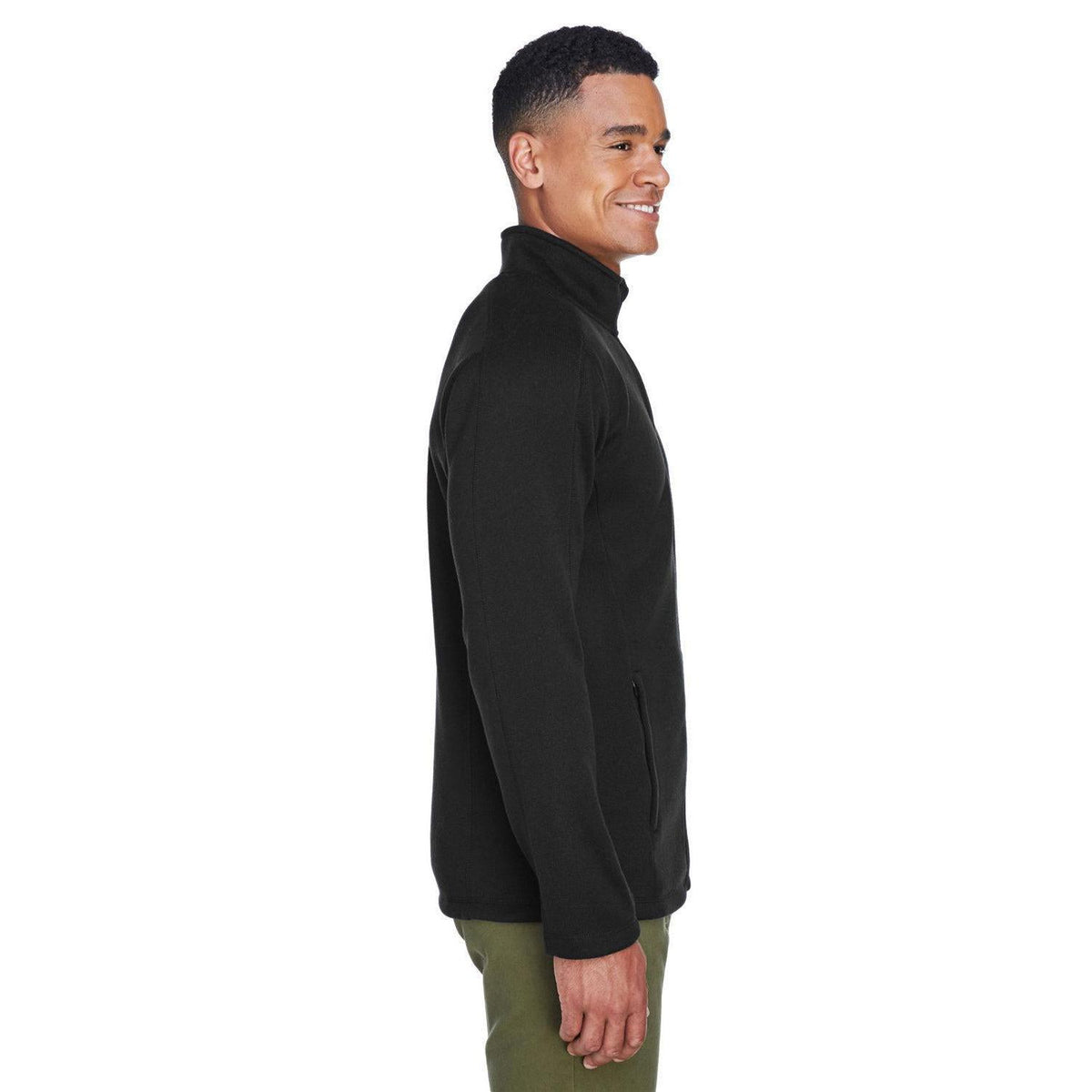 no-logo Devon & Jones Bristol Full-Zip Sweater Fleece Jacket-Men's Jackets-Devon&Jones-Thread Logic