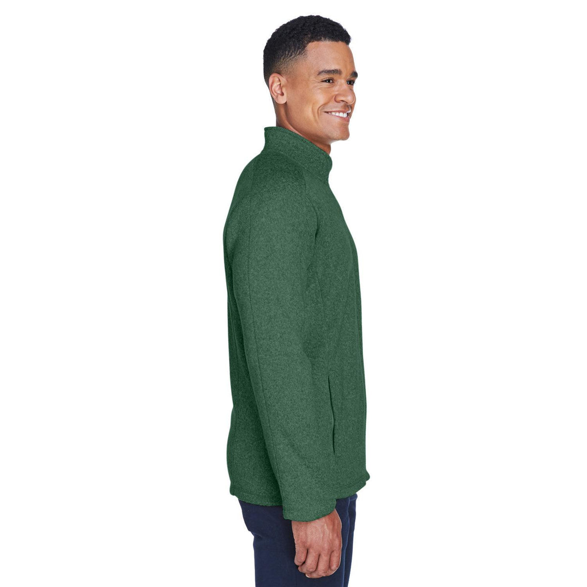 no-logo Devon & Jones Bristol Full-Zip Sweater Fleece Jacket-Men's Jackets-Devon&Jones-Thread Logic