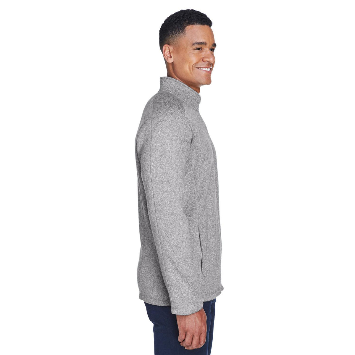 no-logo Devon & Jones Bristol Full-Zip Sweater Fleece Jacket-Men's Jackets-Devon&Jones-Thread Logic