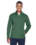  Devon & Jones Bristol Full-Zip Sweater Fleece Jacket-Men's Jackets-Devon&Jones-Forest Heather-S-Thread Logic