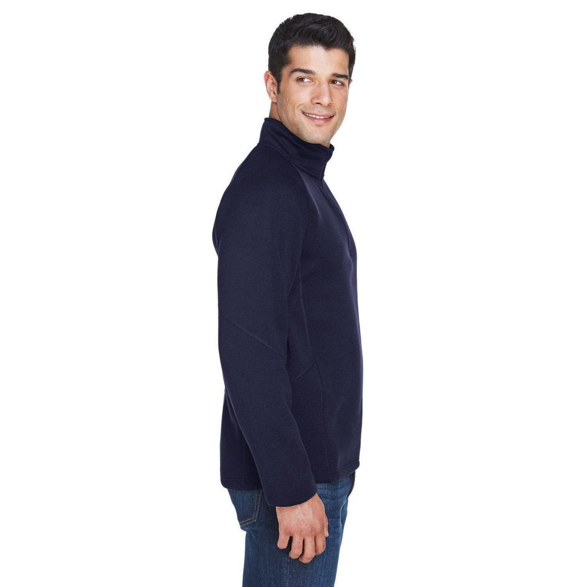 no-logo Devon & Jones Bristol Sweater Fleece Quarter-Zip-Men's Layering-Devon&Jones-Thread Logic