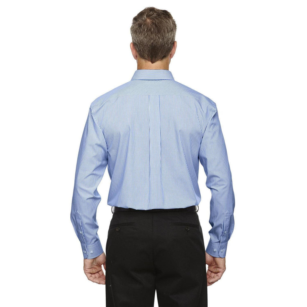 no-logo Devon & Jones Crown Woven Banker Stripe-Men's Dress Shirts-Devon&Jones-Thread Logic