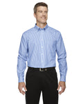  Devon & Jones Crown Woven Banker Stripe-Men's Dress Shirts-Devon&Jones-French Blue-S-Thread Logic