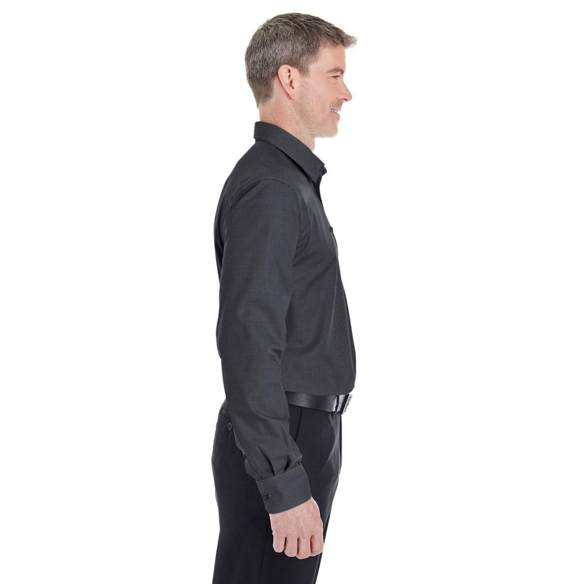 no-logo Devon & Jones Crown Woven Royal Dobby Shirt-Men's Dress Shirts-Devon&Jones-Thread Logic