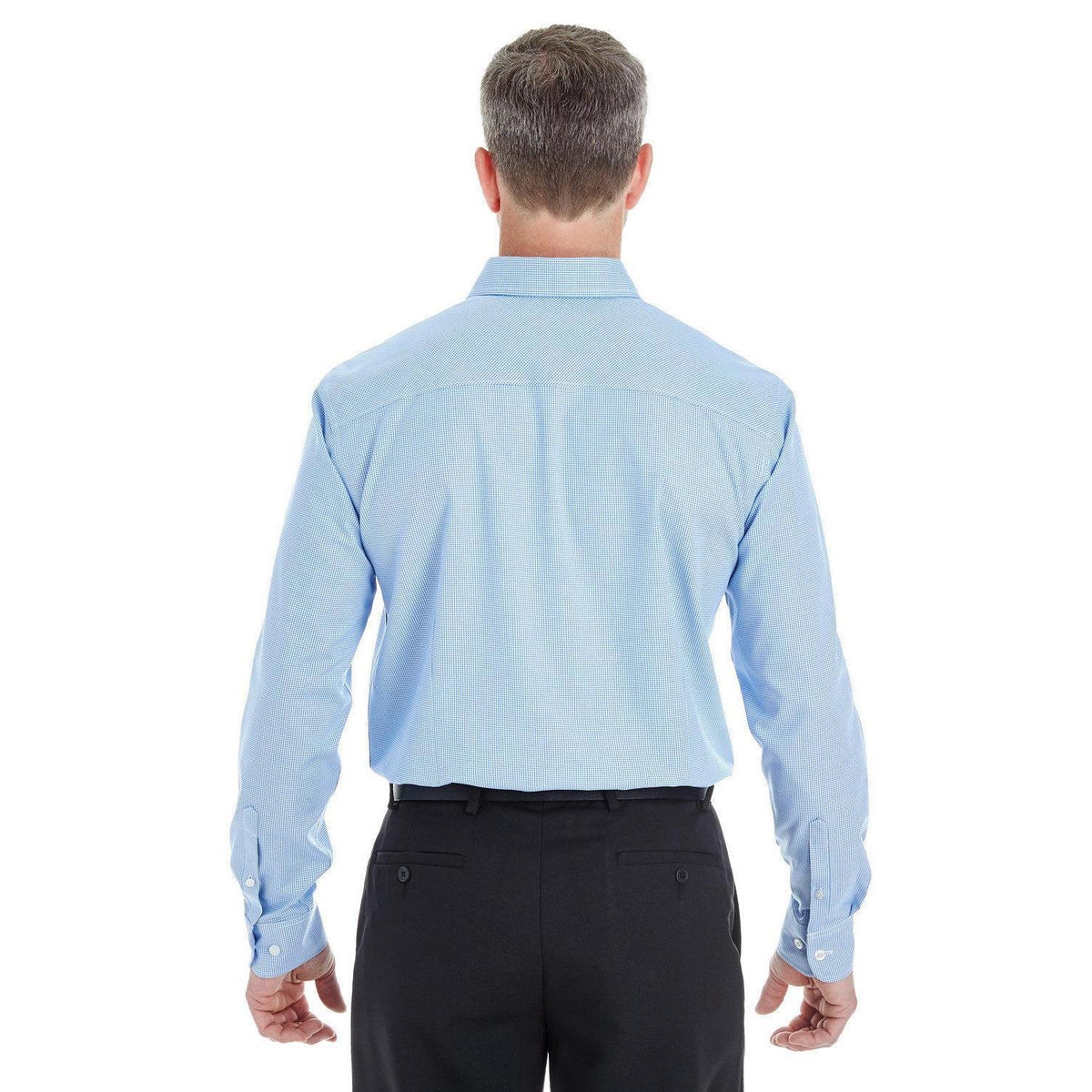 no-logo Devon & Jones Crown Woven Royal Dobby Shirt-Men's Dress Shirts-Devon&Jones-Thread Logic