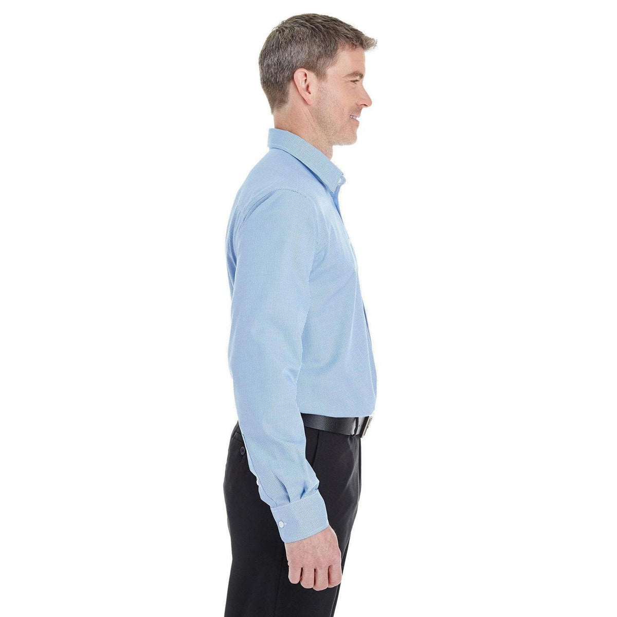 no-logo Devon & Jones Crown Woven Royal Dobby Shirt-Men's Dress Shirts-Devon&Jones-Thread Logic
