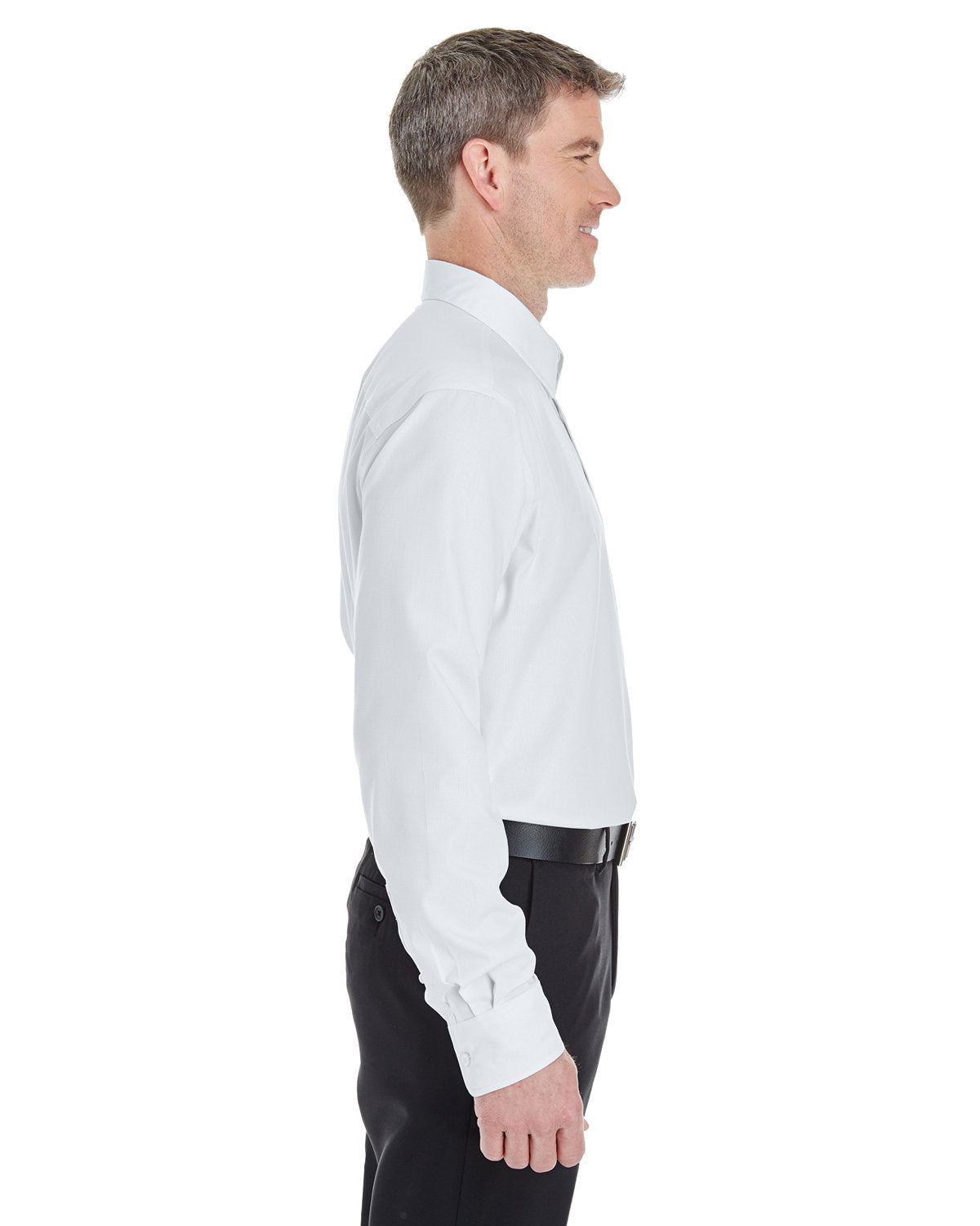 no-logo Devon & Jones Crown Woven Royal Dobby Shirt-Men's Dress Shirts-Devon&Jones-Thread Logic