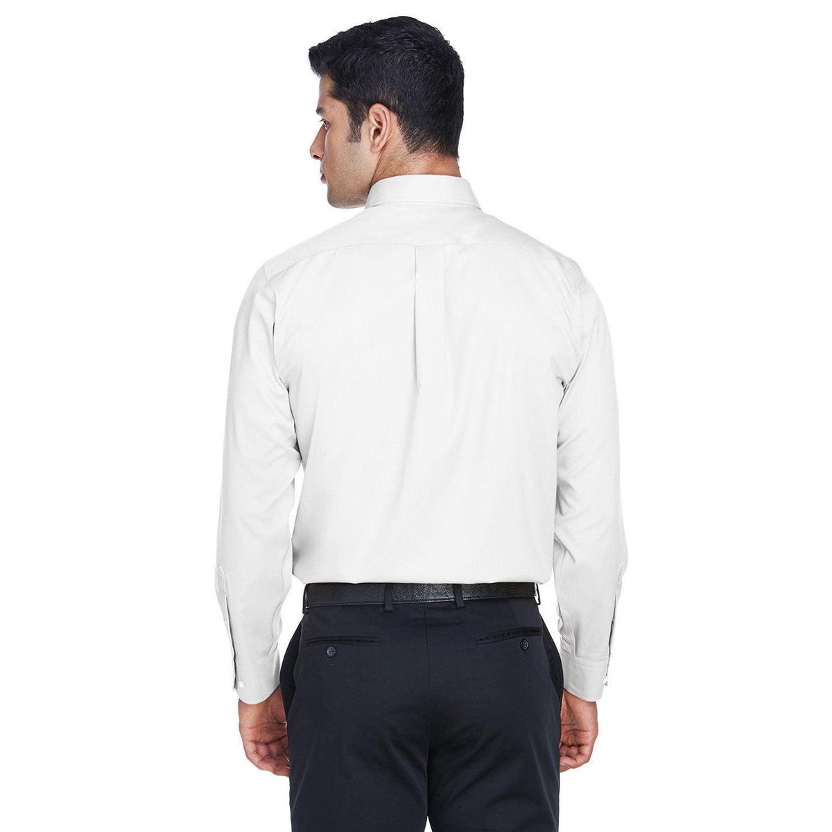 no-logo Devon & Jones Crown Woven Solid Stretch Twill-Men's Dress Shirts-Devon&Jones-Thread Logic