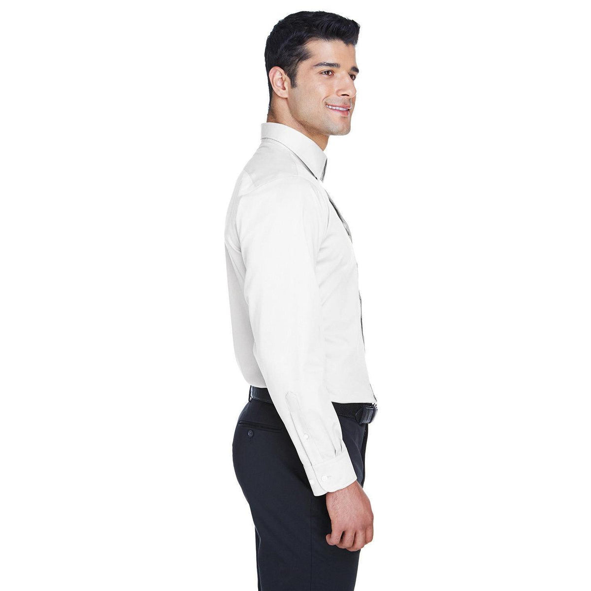 no-logo Devon & Jones Crown Woven Solid Stretch Twill-Men's Dress Shirts-Devon&Jones-Thread Logic
