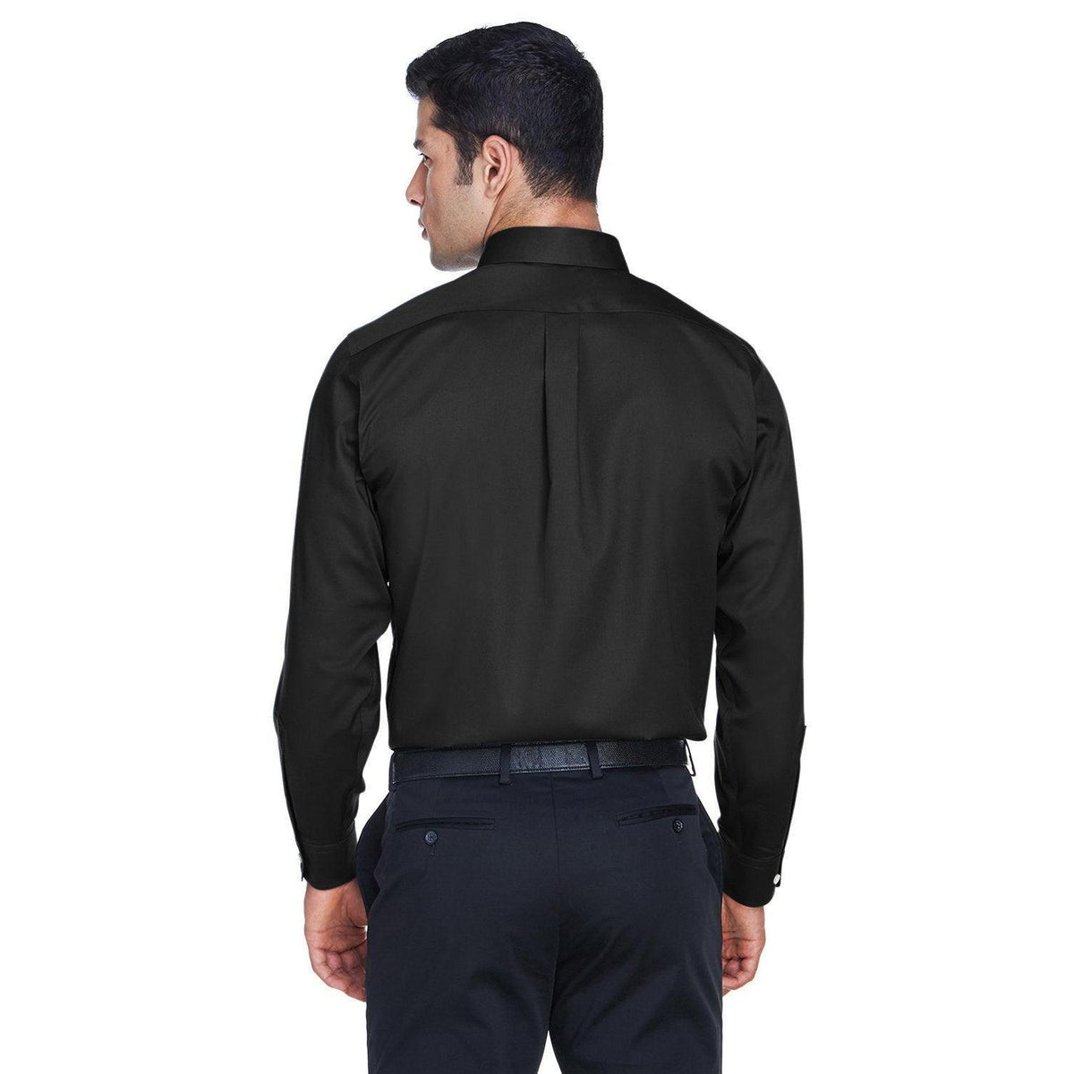 no-logo Devon & Jones Crown Woven Solid Stretch Twill-Men's Dress Shirts-Devon&Jones-Thread Logic