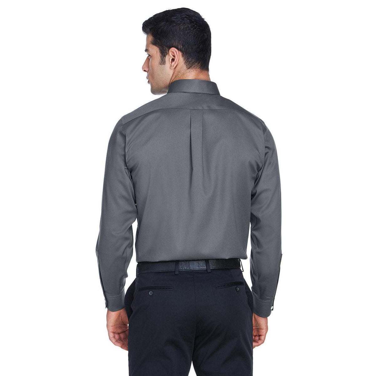 no-logo Devon & Jones Crown Woven Solid Stretch Twill-Men's Dress Shirts-Devon&Jones-Thread Logic