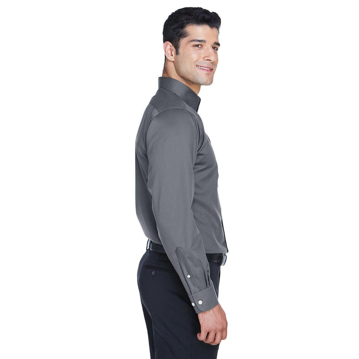 no-logo Devon & Jones Crown Woven Solid Stretch Twill-Men's Dress Shirts-Devon&Jones-Thread Logic