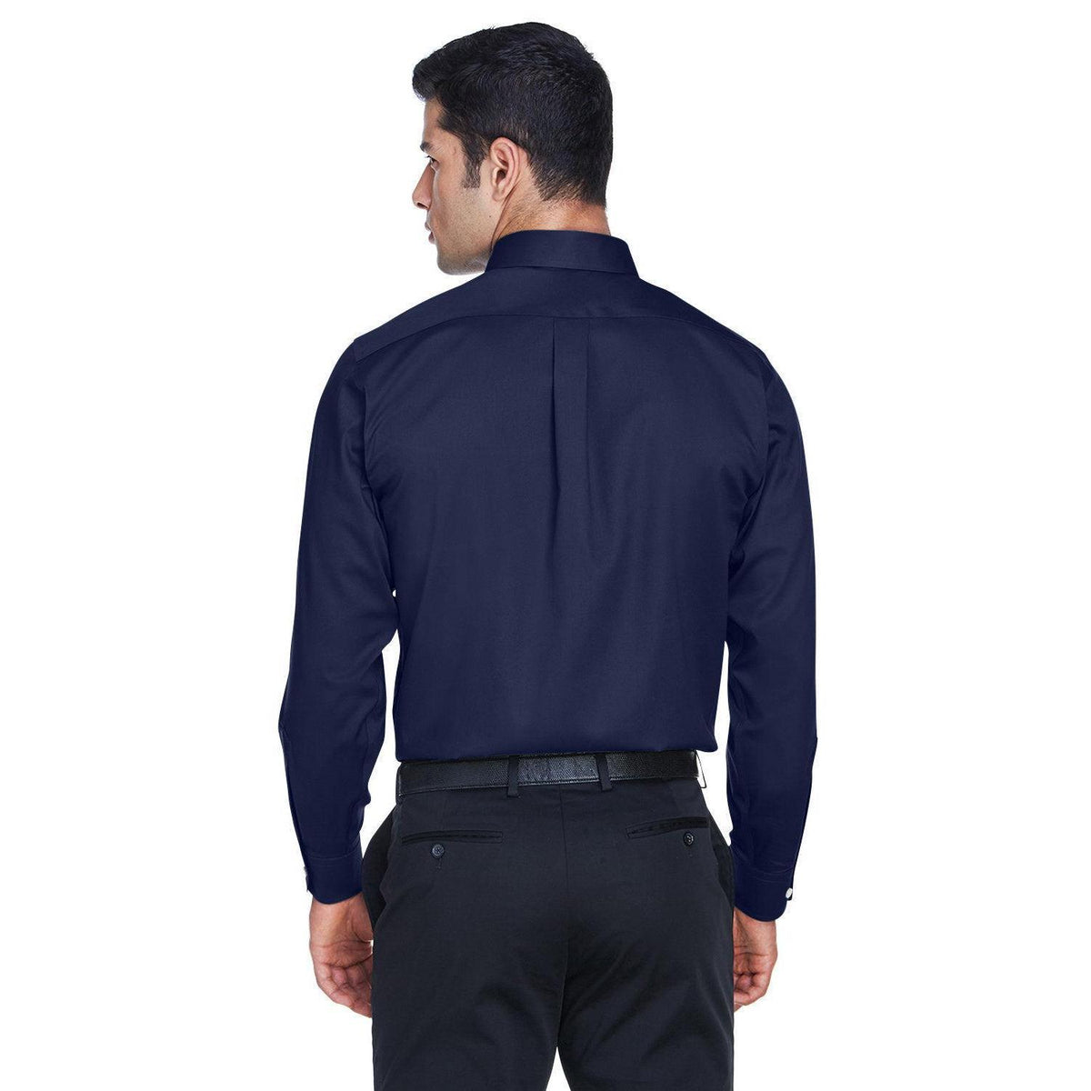 no-logo Devon & Jones Crown Woven Solid Stretch Twill-Men's Dress Shirts-Devon&Jones-Thread Logic