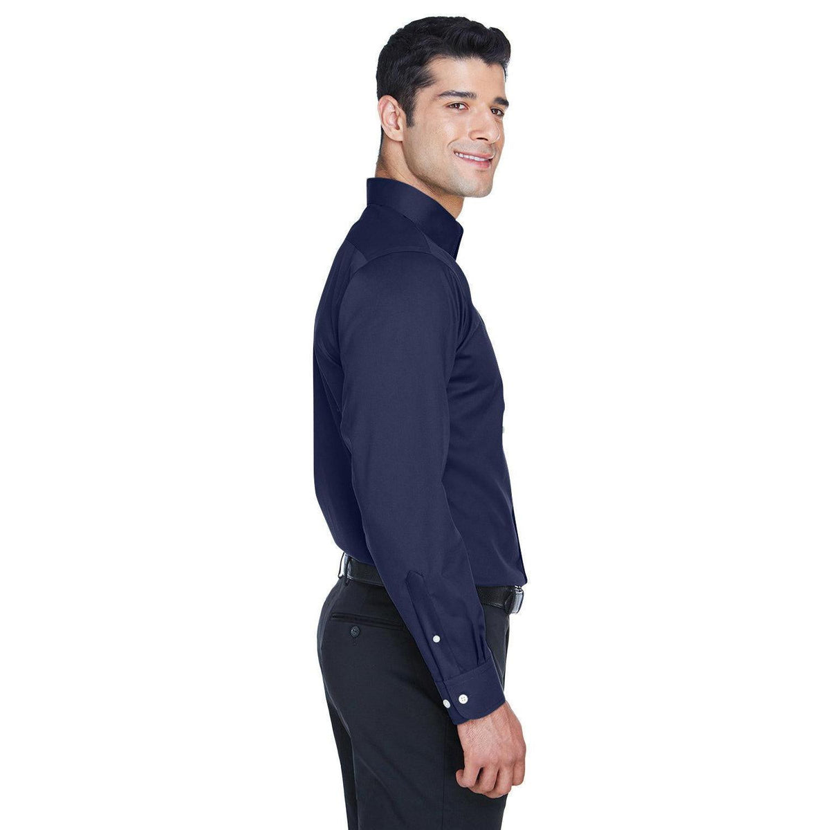 no-logo Devon & Jones Crown Woven Solid Stretch Twill-Men's Dress Shirts-Devon&Jones-Thread Logic