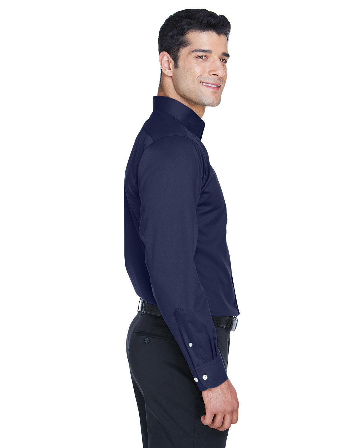 no-logo Devon & Jones Crown Woven Solid Stretch Twill-Men's Dress Shirts-Devon&Jones-Thread Logic