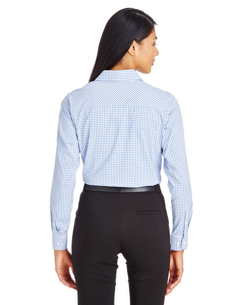 no-logo Devon & Jones CrownLux Performance Ladies Micro Windowpane Shirt-Ladies Dress Shirts-Devon&Jones-Thread Logic