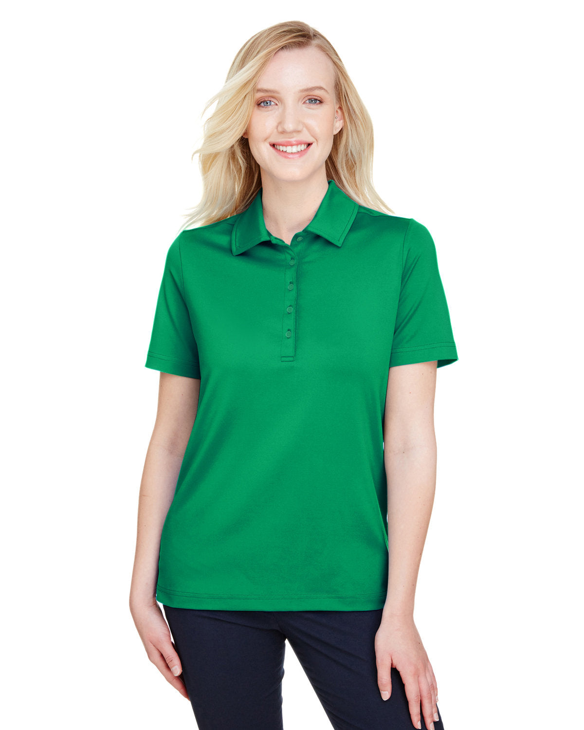  Devon & Jones CrownLux Performance Ladies Range Flex Polo-Ladies Polos-Devon&Jones-Kelly Green-S-Thread Logic