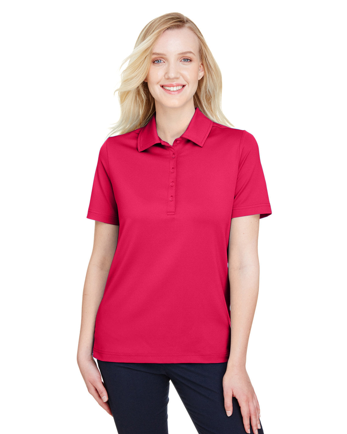  Devon & Jones CrownLux Performance Ladies Range Flex Polo-Ladies Polos-Devon&Jones-Red-S-Thread Logic