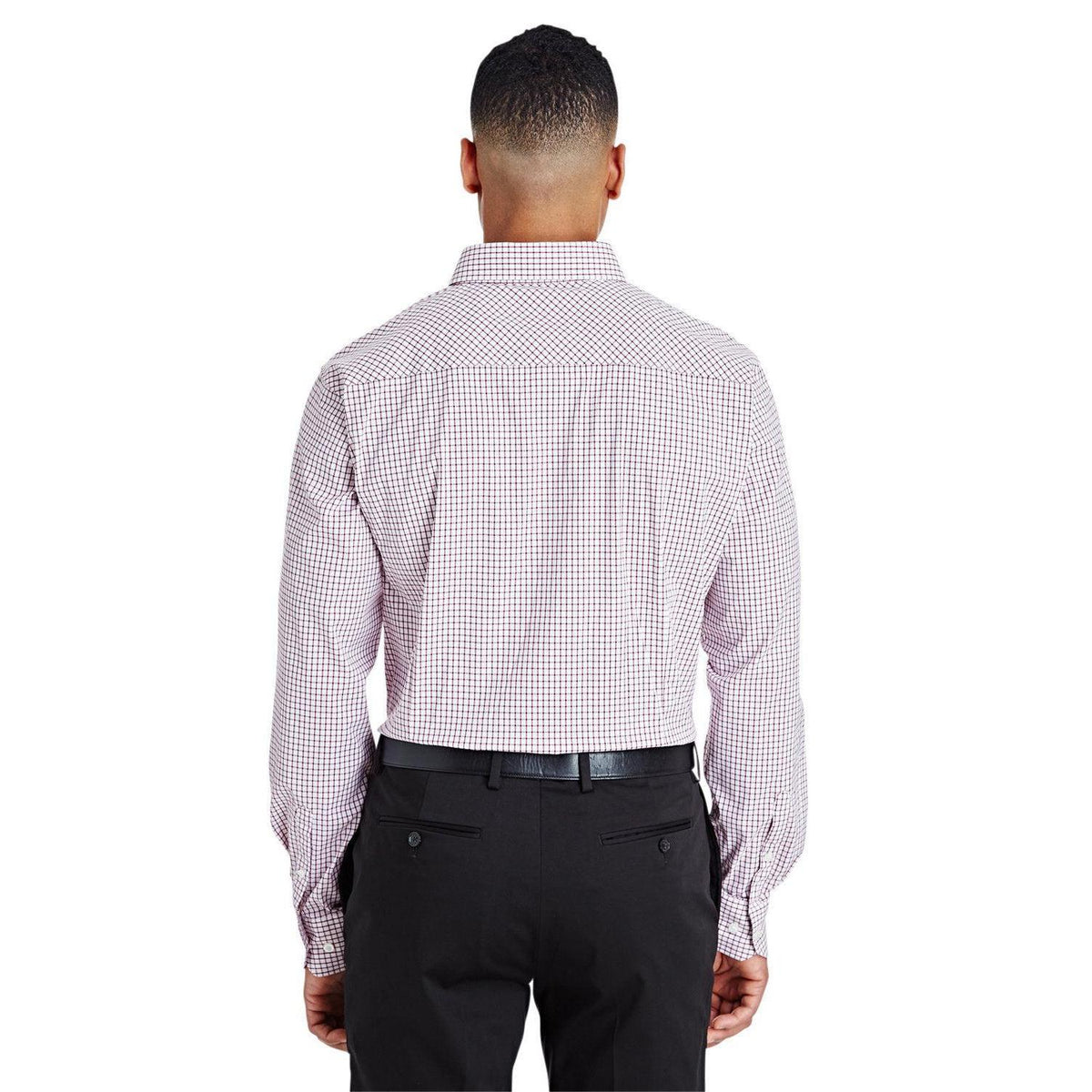 no-logo Devon & Jones CrownLux Performance Micro Windowpane Shirt-Men's Dress Shirts-Devon&Jones-Thread Logic