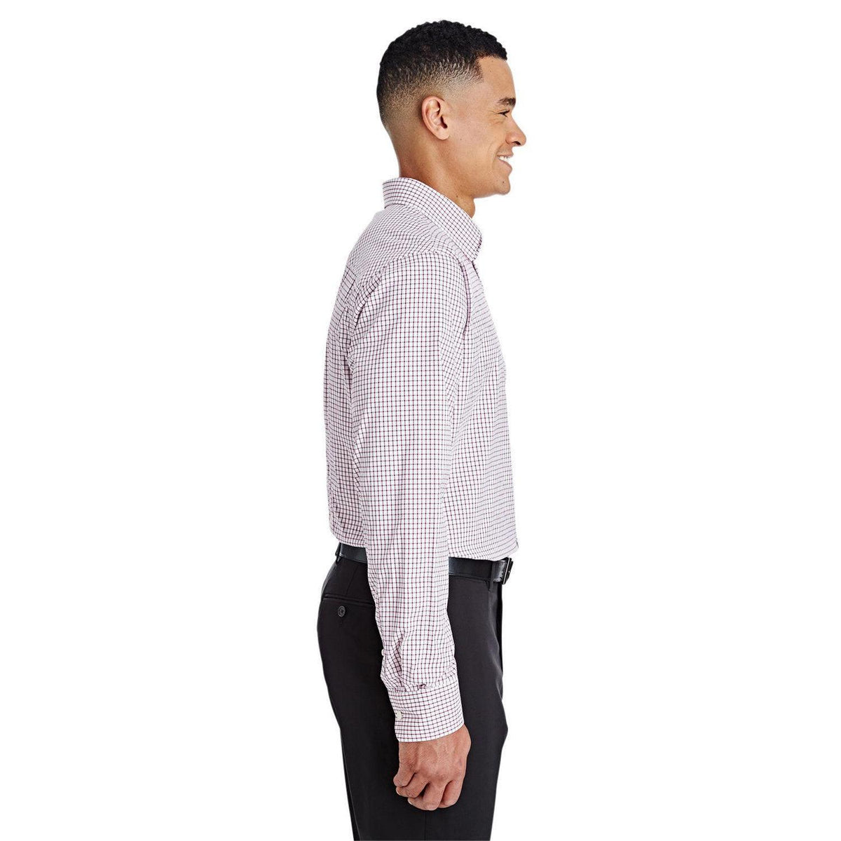 no-logo Devon & Jones CrownLux Performance Micro Windowpane Shirt-Men's Dress Shirts-Devon&Jones-Thread Logic