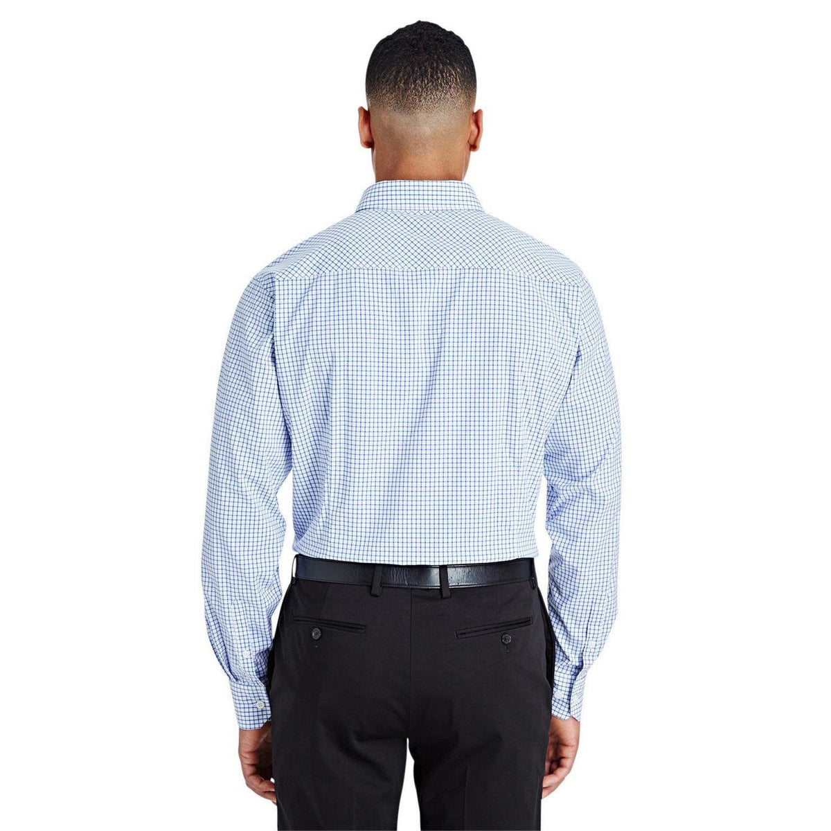 no-logo Devon & Jones CrownLux Performance Micro Windowpane Shirt-Men's Dress Shirts-Devon&Jones-Thread Logic