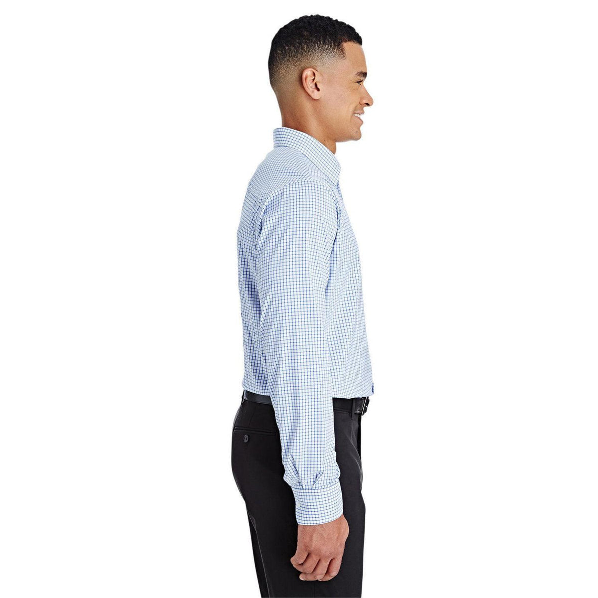 no-logo Devon & Jones CrownLux Performance Micro Windowpane Shirt-Men's Dress Shirts-Devon&Jones-Thread Logic