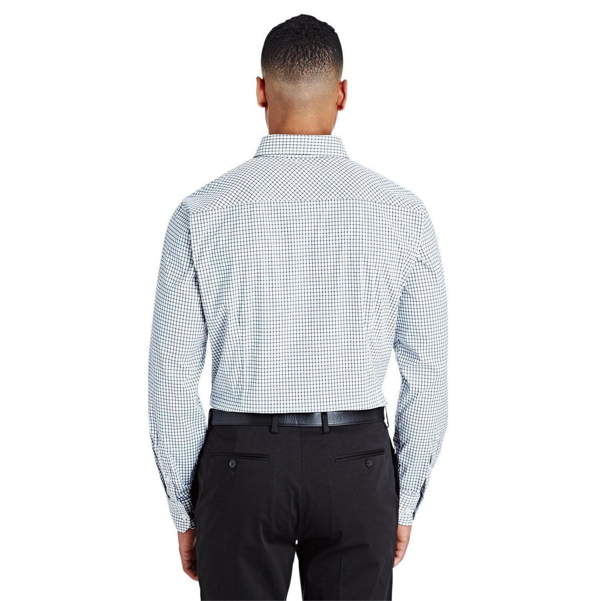 no-logo Devon & Jones CrownLux Performance Micro Windowpane Shirt-Men's Dress Shirts-Devon&Jones-Thread Logic