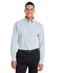  Devon & Jones CrownLux Performance Micro Windowpane Shirt-Men's Dress Shirts-Devon&Jones-Navy/White-S-Thread Logic